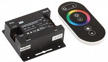 LSC1-RGB-216-RF-20-12-B Контроллер с ПДУ радио RGB 3 канала PRO 5050 12В 6А 216Вт черн. IEK 