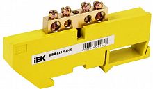 YNN10-69-4D-K05 Шина PE "земля" на DIN-изол. ШНИ-6х9-4-Д-Ж IEK 