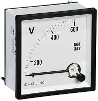 IPV10-6-0600-E Вольтметр Э47 72х72мм 600В кл. точн. 1.5 IEK 