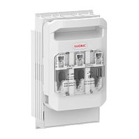 FSH00-3P Выключатель горизонтальный предохранитель разъединитель 160А 3P крепление на монтажную плату DKC 