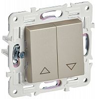 SK-V15-0-10-K37 Выключатель жалюзи SKANDY 10А SK-V12Sh шампань IEK 