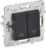 SK-V15-0-10-K02 Выключатель жалюзи SKANDY 10А SK-V12Bl черн. IEK 