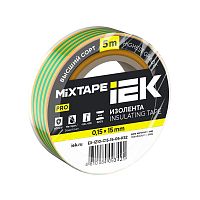 EX-IZ10-C15-15-05-K52 Изолента 0.15х15мм (рул.5м) желт./зел. IEK 