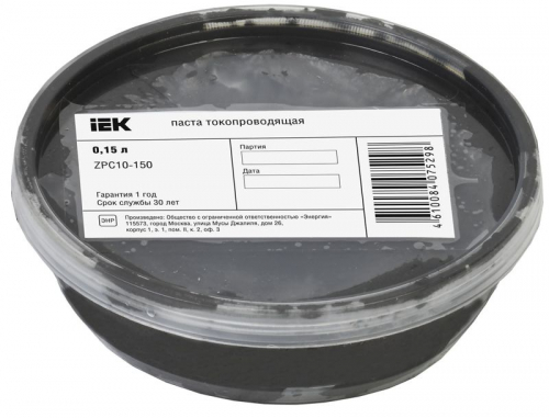 ZPC10-150 Паста токопроводящая 0.15л IEK 