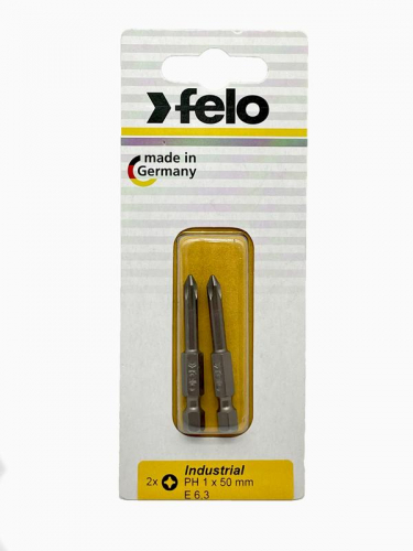 03201536 Бита крестовая Industrial E6.3 PH 1х50 (блист.2шт) FELO  фото 3