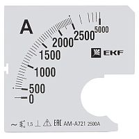 s-a721-2500 Шкала сменная для A721 2500/5А-1.5 PROxima EKF 
