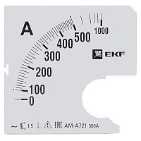 s-a721-500 Шкала сменная для A721 500/5А-1.5 PROxima EKF 