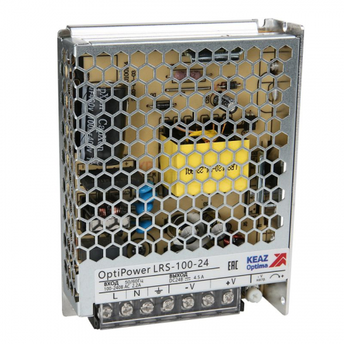 328879 Блок питания панельный OptiPower LRS 100-24 4.5A КЭАЗ 