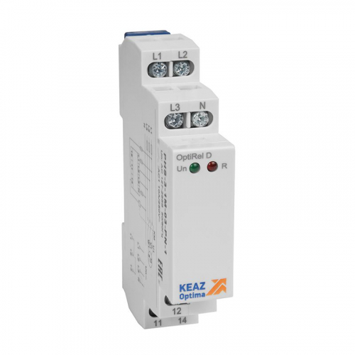 331993 Реле контроля фаз OptiRel D PHS-3-1M-03-PN-2 чередования обрыва фаз 3Ф+N 2СО КЭАЗ 