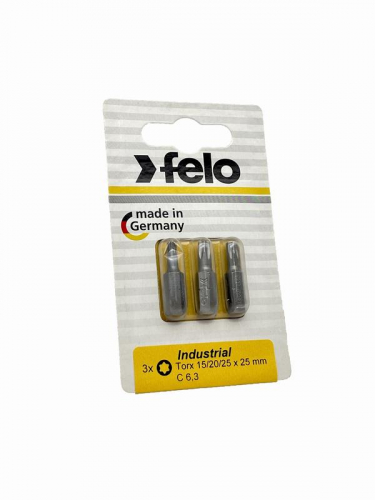 02693316 Бита TX15/TX20/TX25 25мм Industrial (блист.3шт) FELO  фото 2