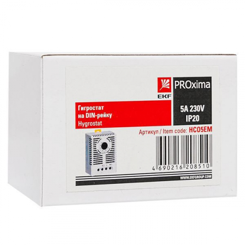 HCO5EM Гигростат на DIN-рейку 5А 230В IP20 PROxima EKF  фото 8
