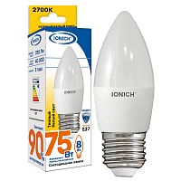1537 Лампа светодиодная ILED-SMD2835-C37-8-720-220-2.7-E27 (1304) IONICH 