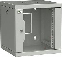 LWS3-06U33-GF Шкаф сетевой LINEA WS 10дюйм 6U 320х310мм дверь стекл. сер. ITK 