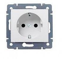 695916 Розетка 1-м СП Cariva 16А IP20 2P+E немецк. стандарт механизм сл. кость (DIY-упак.) Leg 
