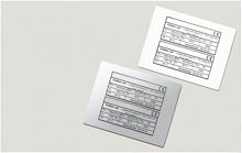 TASE60100AR Табличка полужесткая для маркировки оболочек клейкое основание ПВХ красн. (уп.10шт) DKC 