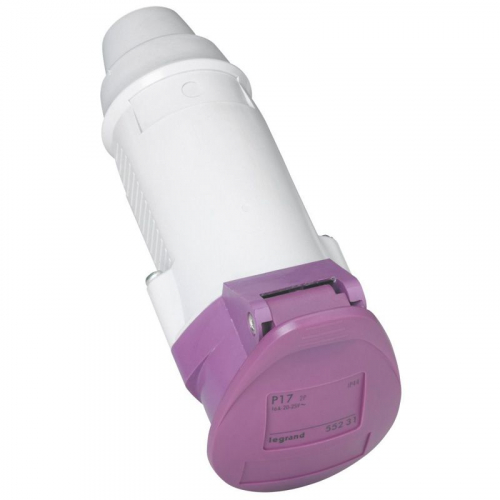 055231 Розетка мобильная P17 2P 16А 24В IP44 Leg 