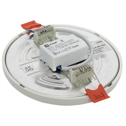 DLL-1004-9-2700 Светильник светодиодный ДВО 1004 9Вт 2700К IP20 встраив. Basic EKF  фото 8