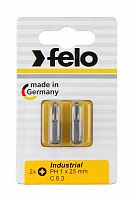 02201036 Бита крестовая Industrial PH 1х25 (блист.2шт) FELO 