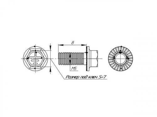wm5x8 Винт М5х8 EKF  фото 2