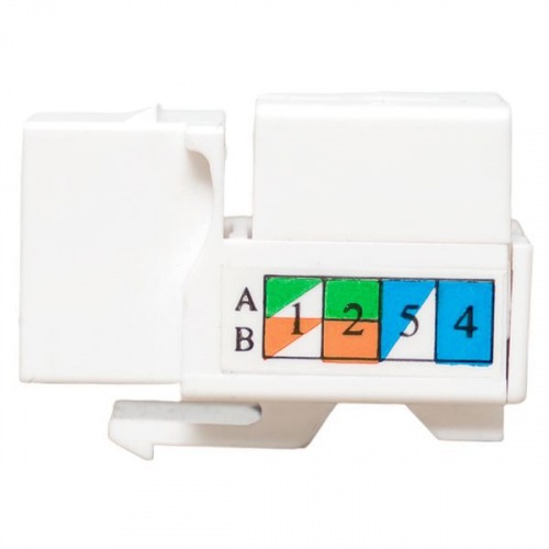 TRP-KSTN-90D-6UTP-WH Модуль Keystone RJ45 кат.6 неэкранир. 110 IDC 90град. бел. TERACOM PRO EKF  фото 4