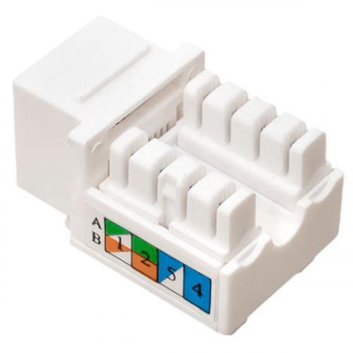 TRP-KSTN-90D-6UTP-WH Модуль Keystone RJ45 кат.6 неэкранир. 110 IDC 90град. бел. TERACOM PRO EKF  фото 5