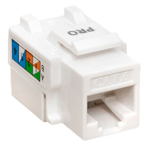 TRP-KSTN-90D-6UTP-WH Модуль Keystone RJ45 кат.6 неэкранир. 110 IDC 90град. бел. TERACOM PRO EKF 