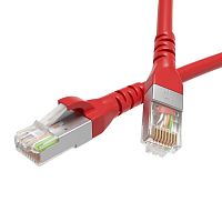 RN5EFU4505RD Патч-корд кат.5E F/UTP экранир. 4х2 LSZH 0.5м красн. DKC 