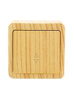 751-5200-105 Переключатель проходной 1-кл. 1п ОП Viola 10А IP20 беленый дуб LEZARD 