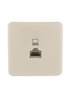 751-0300-139 Розетка компьютерная 1-м ОП Viola RJ45 крем. LEZARD 