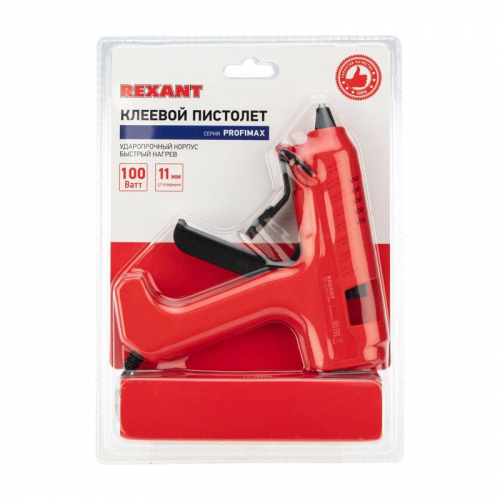 12-0118 Пистолет клеевой 100Вт ProfiMax (блист.) Rexant  фото 7
