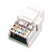 03-1011 Модуль Keystone Jack RJ45 (8P8C) кат.5E UTP неэкранир. тип 180град. бел. Rexant 