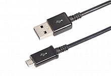 18-4268-20 Кабель USB microUSB длинный штекер 1м черн. Rexant 