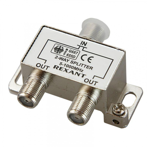 06-0040-B Делитель антенный F-типа на 2 TV 5-1000МГц блист. Rexant  фото 4