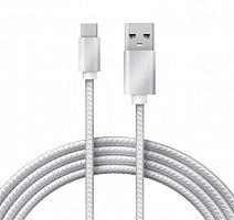 18-1884 Шнур USB 3.1 type C (male)-USB 2.0 (male) в тканевой оплетке 1м черн. Rexant 