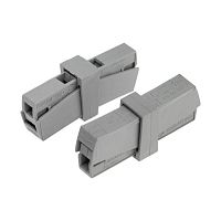 07-2402 Клемма строительно-монтажная СМК 224-201 2-проводная 1.0-2.5/0.5-2.5кв.мм для светильника сер. (уп.50шт) Rexant 