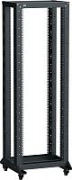 LF05-42U66-2RM Стойка 2-рамная 42U 600х600мм на рол. черн. LINEA F ITK 