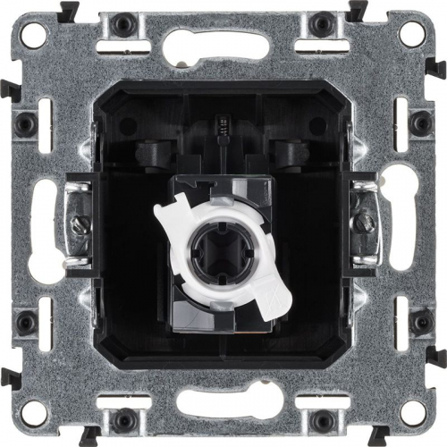 753840 Розетка компьютерная 1-м Valena Allure RJ45 кат.5E UTP с лицев. панелью механизм сл. кость Leg  фото 3