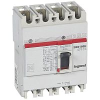 027074 Выключатель автоматический 4п 40А 36кА DRX125 термомагнитн. расцеп. Leg 