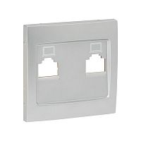 ESK01-L-035-30 Панель лицевая Валенсия для розетки 1-м RJ-45 сталь PROxima EKF 