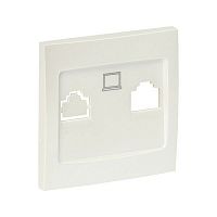 ESK01-L-035-50 Панель лицевая Валенсия для розетки компьютерной 1-м RJ45 жемчуж. PROxima EKF 