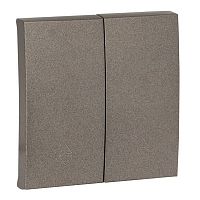 ESV10-L-027-60 Панель лицевая Валенсия для 2-кл. выключателя проходного 10А графит PROxima EKF 