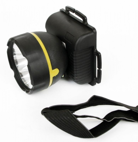 11781 Фонарь налобный 909LED5 (5LED 1 режим; 3хR6 черн.) Ultraflash  фото 2