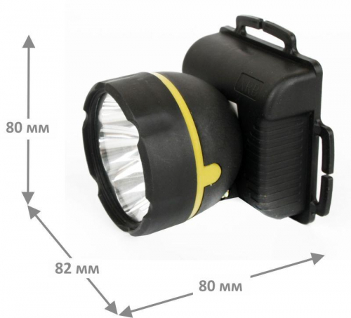 11781 Фонарь налобный 909LED5 (5LED 1 режим; 3хR6 черн.) Ultraflash  фото 7