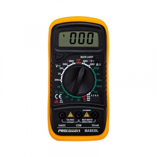 13-3021 Мультиметр портативный MAS830L (DT850L) PROCONNECT 