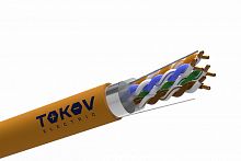 Кабель витая пара F/UTP 4х2х24AWG(0.52мм) кат.5E ZH нг(А)-HF (LSZH) indoor Fluke tested 305м (м) PRO TOKOV ELECTRIC TKP-C06-F42-5E-RU-LSZH