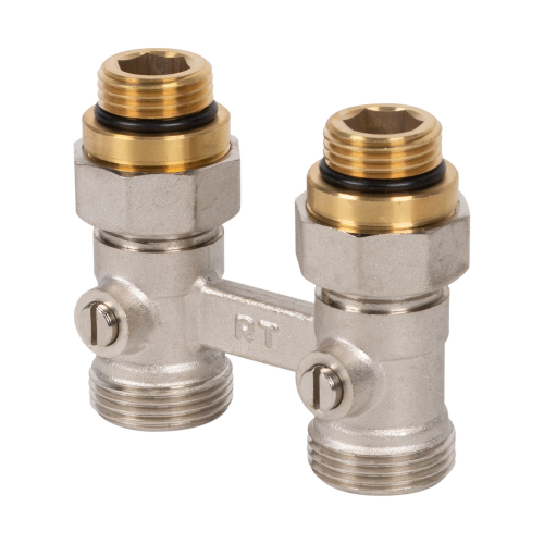 RTE 07.00001 Узел нижнего подключения прямой ROYAL THERMO ½"х3/4"EK