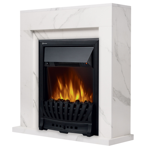 Simple Cl WM Портал Firelight Simple Classic белый мрамор