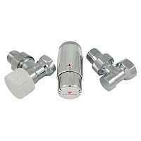 602200060 Комплект подключения угловой STANDARD MINI 1/2" (хром) с термоголовкой MINI DIAMANT М30х1,5
