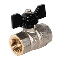 LD 47.310.15 Кран шаровой латунный LD Pride 47.15.B-B.Б Ду 15 Ру 40 вн-вн, (бабочка)