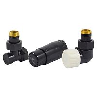 602200066 Ral 9005 Комплекты подключения SCHLOSSER трехосев прав STAN-D MINI 1/2"(Ral 9005)с термог.MINI DIAM-T М30х1,5